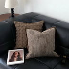 CouldNook Textured Cushion - Striped Ribbed And Raised Check Design Choices