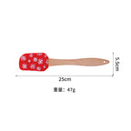 CouldNook Christmas Silicone Spatula - Printed Head and Beech Handle