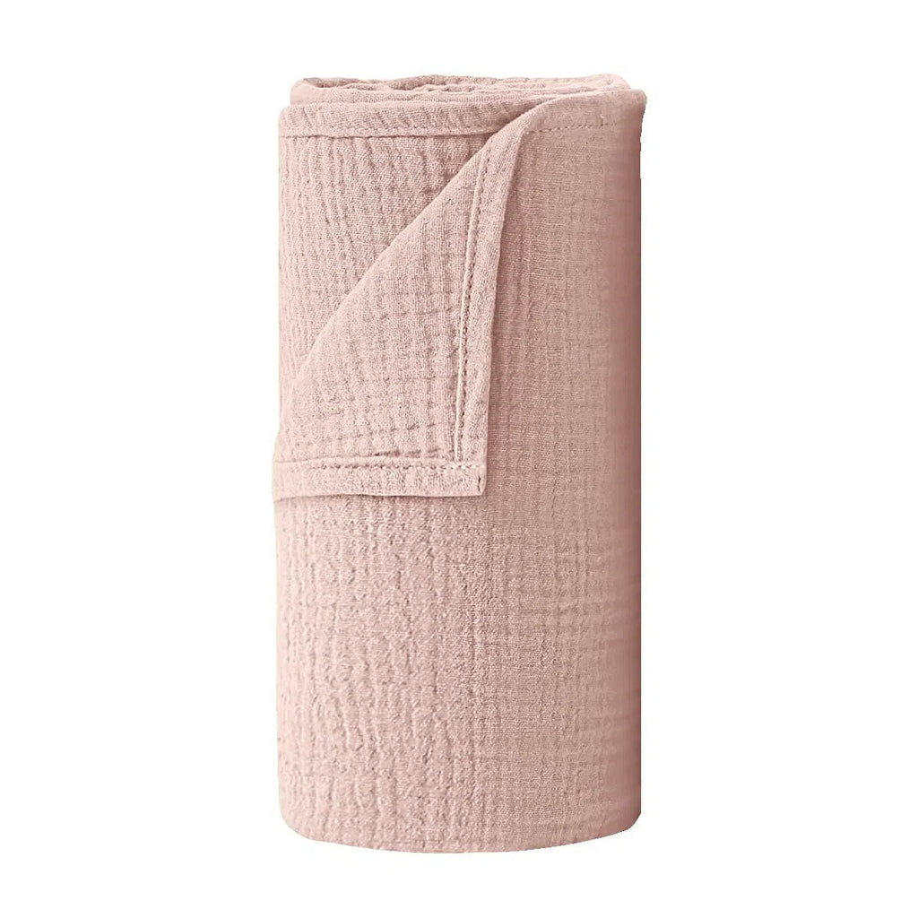 CouldNook Crinkled Gauze Swaddle - Double Layers And Stitched Edges