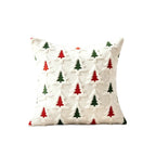 CouldNook Christmas Tree Cushion Cover - Raised Motifs Across A Textured Front