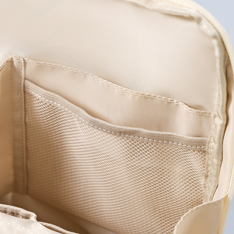 CouldNook Compartment Cosmetic Organizer - Quilted Case and Top Handle