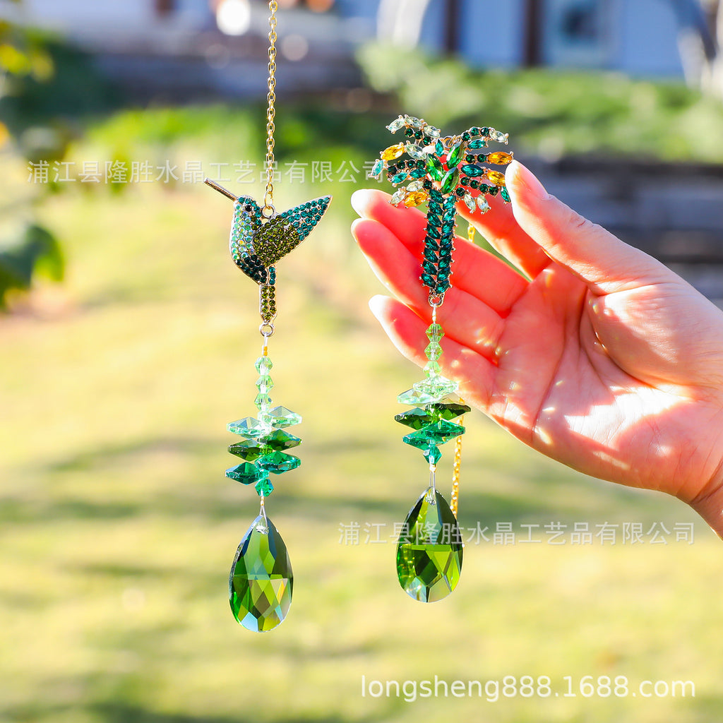 CouldNook Bird and Tree Suncatcher - Faceted Beads And Teardrop Detail