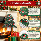 CouldNook Christmas Tree Gift Bag - Drawstring Closure And Printed Fabric