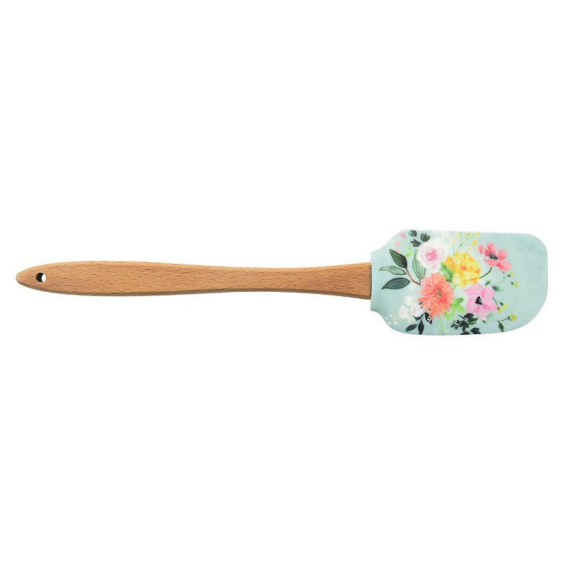 CouldNook Printed Spatula - Botanical Designs and Long Beech Handle