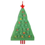 CouldNook Christmas Tree Advent Organizer - Numbered Pockets And Star Top