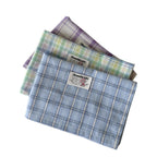 CouldNook Plaid Fabric Table Napkin - Woven-Look Checks And Sewn Label