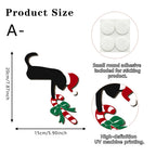 CouldNook Christmas Door Frame Decoration - Corner Shape And Character Print