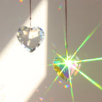 CouldNook Heart Prism Suncatcher - Faceted Crystal Pendant And Hanging Hole