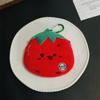 CouldNook Tomato Coin Purse - Plush Shape And Embroidered Facial Details
