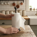 CouldNook Decorative Paper Towel Holder - Upright Post and Sculpted Base