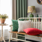 CouldNook Seasonal Pattern Cushion - Plaid Checks And Raised Festive Motifs