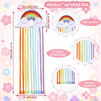 CouldNook Hanging Hair Clip Organizer - Cotton Ropes And Shaped Topper