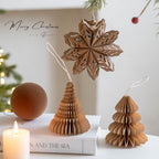 CouldNook Honeycomb Paper Tree Ornament - Layered Folds and Hanging Cord