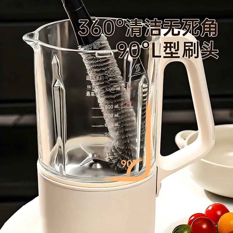 CouldNook Cup Brush - Woodgrain Handle And Detachable Slim Brush