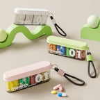 CouldNook Slim Pill Organizer - Divided Interior And Wrist Loop