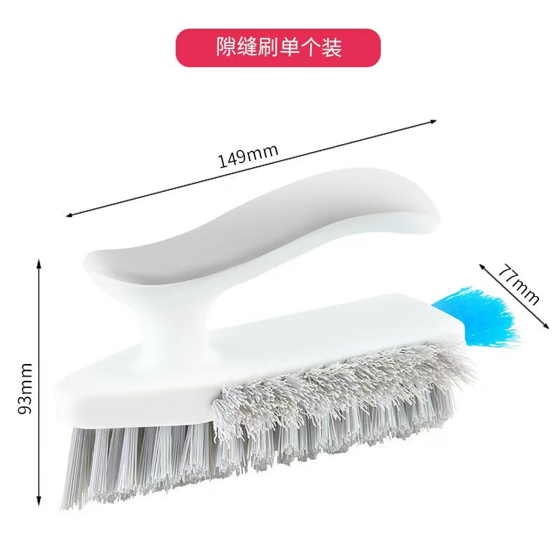 CouldNook Crevice Cleaning Brush - Angled Bristles and Built-In Squeegee