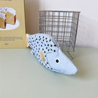 CouldNook Fish Canvas Pencil Pouch - Printed Scales And Fishbone Lining