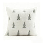 CouldNook Embroidered Winter Cushion Cover - Plush Texture And Seasonal Motifs