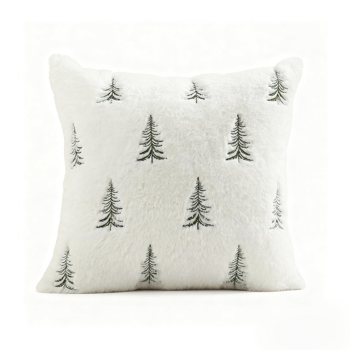 CouldNook Embroidered Winter Cushion Cover - Plush Texture And Seasonal Motifs