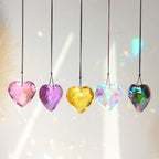 CouldNook Heart Prism Suncatcher - Faceted Crystal Pendant And Hanging Hole