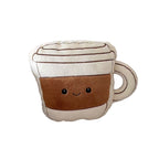 CouldNook Coffee Plush Cushion - Smiling Bean And Cup Shape Choices