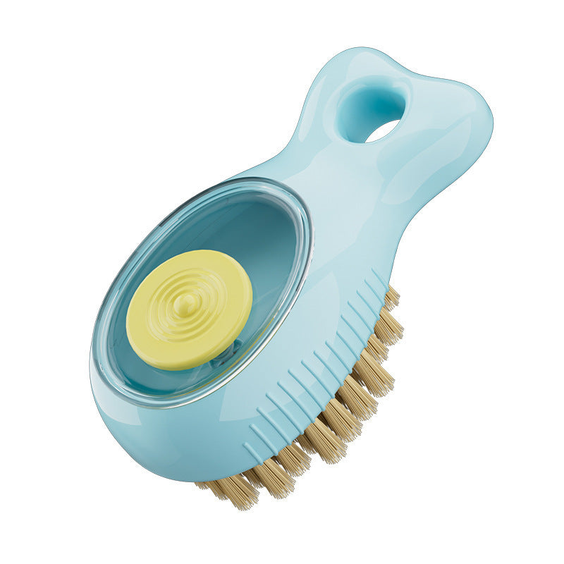 CouldNook Fish Kitchen Cleaning Brush - Press Button And Liquid Reservoir