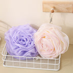 CouldNook Rose Bath Pouf - Layered Petals and Gradient Mesh