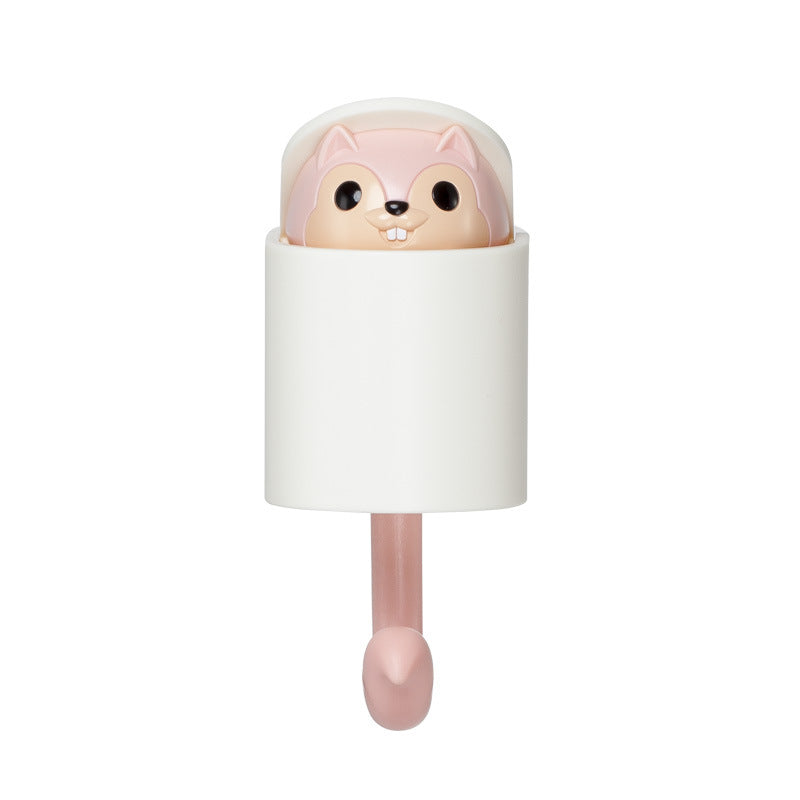CouldNook Animal Wall Hook - Peeking Character and Curved Hanging Arm