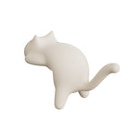 CouldNook Cat-Shaped Desk Hook - Raised Tail and Rounded Body