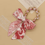 CouldNook Bow Scarf Phone Wrist Strap - Rose Pattern Loop