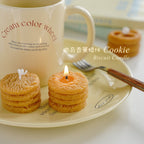 CouldNook Cookie Candle Set - Four Biscuit Shapes and Coffee Fragrance