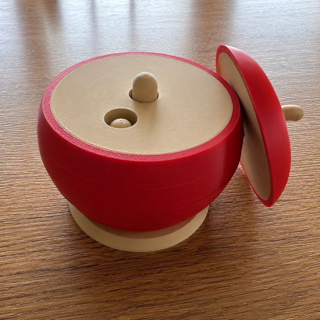 CouldNook Apple Stacking Puzzle - Layered Slices And Stem Top