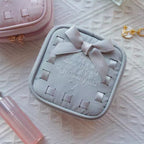CouldNook Bow Jewelry Case - Ribbon Border And Inner Fastenings