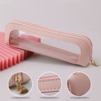 CouldNook Makeup Brush Pouch - Clear Front Window And Zip Closure