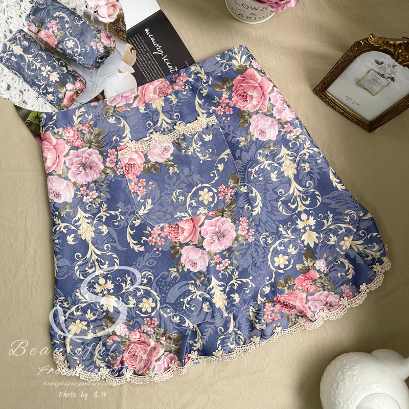 CouldNook Floral Kitchen Apron - Soft Floral Pattern Kitchen Wear