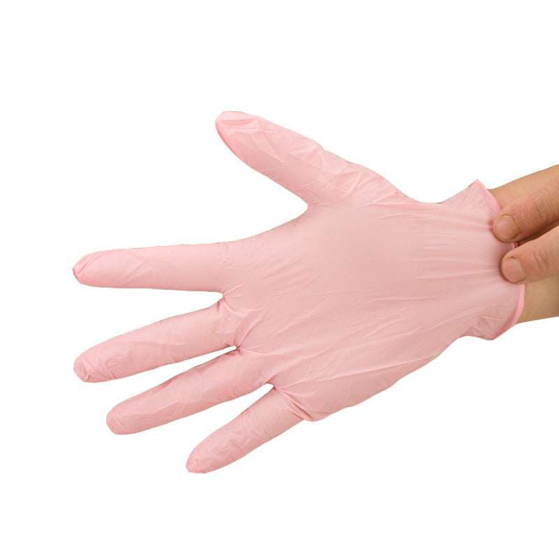 CouldNook Pink Disposable Gloves - Nitrile Construction And Ambidextrous Finger Shape