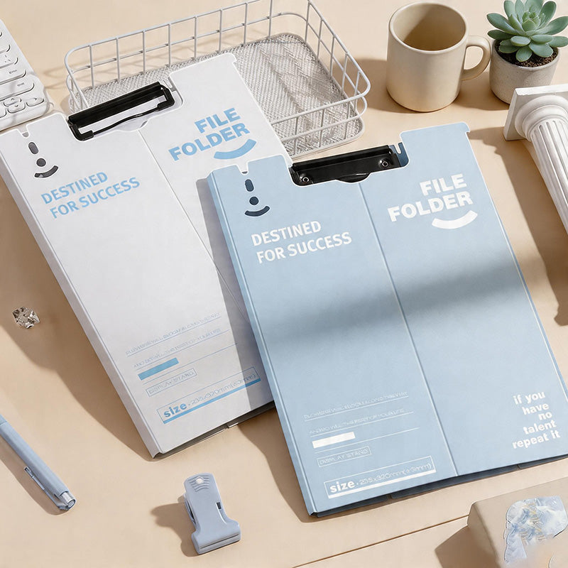 CouldNook 2-in-1 Foldable A4 Clipboard Folder - Aesthetic Stand-Up Writing Pad