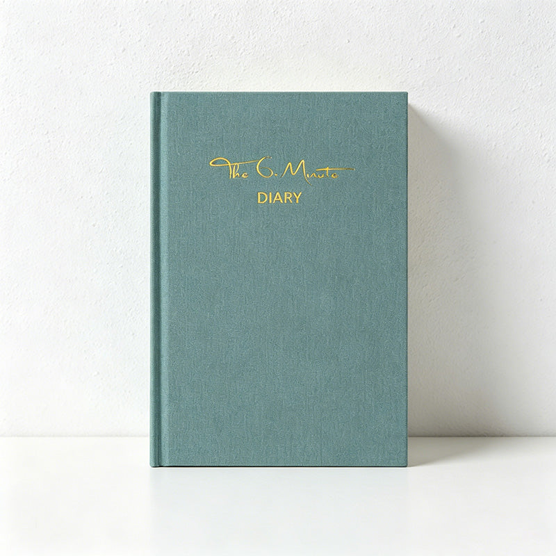 CouldNook The 6-Minute Gratitude Journal - Aesthetic Linen Cloth Diary (A5)