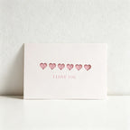 Simple Floral Greeting Card - Valentine's Day Birthday Thank You Card