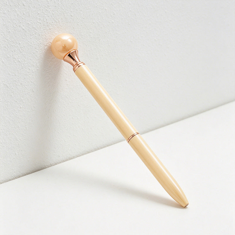 CouldNook Elegant Pearl Ballpoint Pen - Aesthetic Twist Metal Pen (1.0mm)