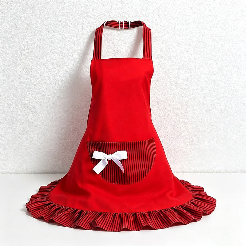 Bow Princess Backband Apron - Polyester Kitchen Apron