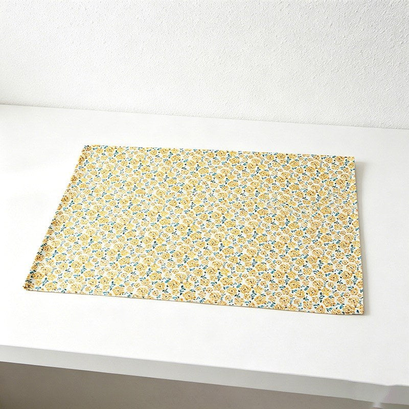 CouldNook Printed Cotton Tea Towel - Cottagecore Floral Dining Napkin