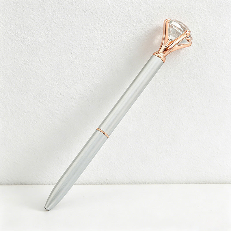CouldNook Pen-Large Diamond Top Twist Retractable Metal Ballpoint Pen Custom Logo Gift Pen for Office Advertising School