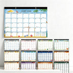 English 2026-2027 Wall Calendar - Floral Art Monthly Planner