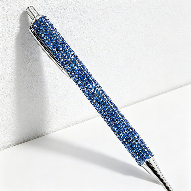 CouldNook Pen-Bling Bling Rhinestone Paved Retractable Metal Ballpoint Pen Luxury Gift Pen for Office School Wedding