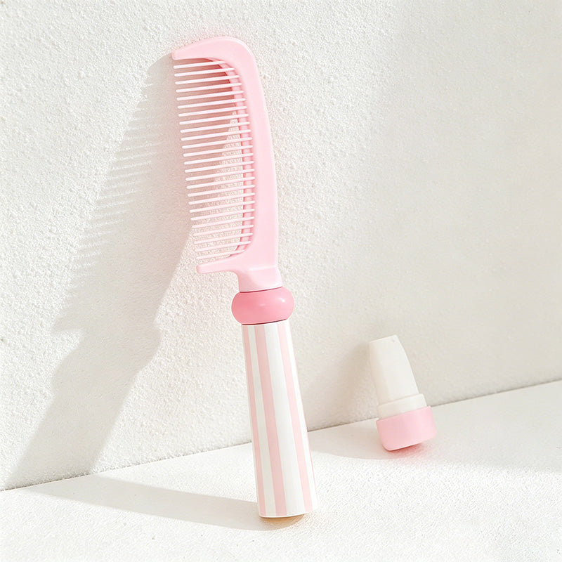 CouldNook Aesthetic Pastel Flat Comb - Everyday Styling Comb with Cleaning Tool