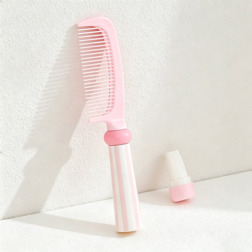 CouldNook Aesthetic Pastel Flat Comb - Everyday Styling Comb with Cleaning Tool