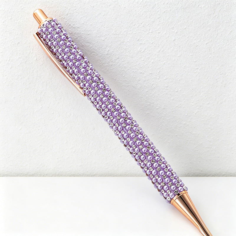 CouldNook Bling Rhinestone Ballpoint Pen - Sparkly Retractable Metal Pen (1.0mm)