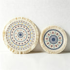 CouldNook Bohemian Fringe Woven Placemat - Printed Boho Dining Mat