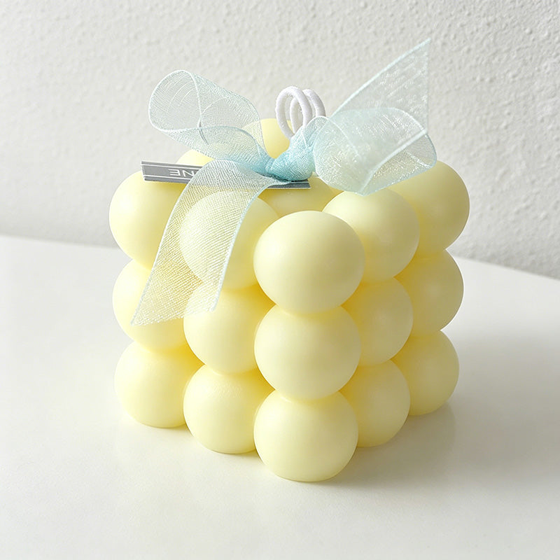 CouldNook Aesthetic Bubble Cube Scented Candle - Pastel Rubik's Aromatherapy Gift